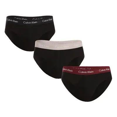 3PACK Fekete Calvin Klein férfi slip alsónadrág (U2661G-H54)