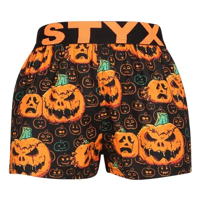 Gyerekek klasszikus boxeralsó Styx művészet sport gumi Halloween tök (BJ1755)