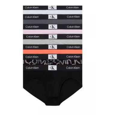 7PACK Férfi slip alsónadrág Calvin Klein tarka (NB3581A-IUI)