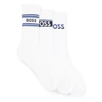 3PACK fehér BOSS zokni (50502027 100)