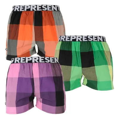 3PACK Mikebox Represent Férfi klasszikus boxeralsó (R1M-BOX-02515357)