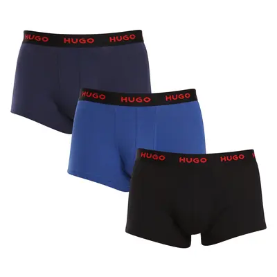 3PACK többszínű HUGO férfi boxeralsó (50469766 420)