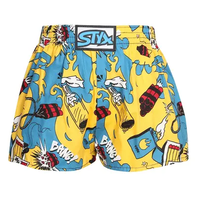 Gyerekek klasszikus boxeralsó Styx art klasszikus gumi robbanás (J1750)