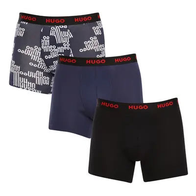 3PACK tarka HUGO férfi boxeralsó (50510192 405)