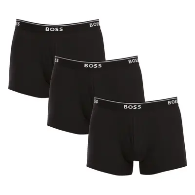 3PACK fekete BOSS férfi boxeralsó (50475685 001)