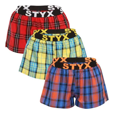 3PACK tarka női boxeralsó Styx sport gumi (3T10236)