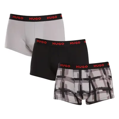 3PACK többszínű HUGO férfi boxeralsó (50480170 039)