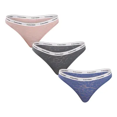 3PACK tarka Calvin Klein női brazil alsó (QD5068E-GP8)