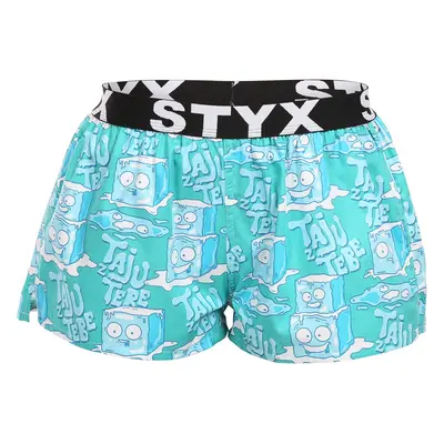 Női klasszikus boxeralsó Styx art sport gumijégkockák (T1657)