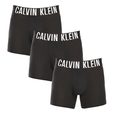 3PACK fekete Calvin Klein férfi boxeralsó (NB3609A-UB1)