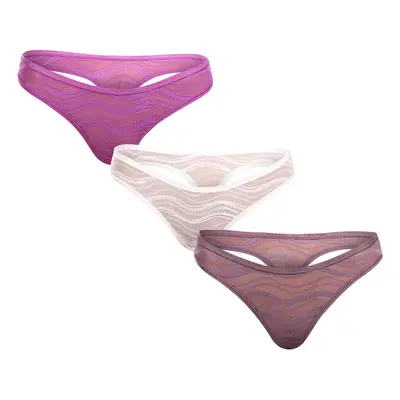 3PACK tarka Calvin Klein női tanga (QD5216E-NOW)