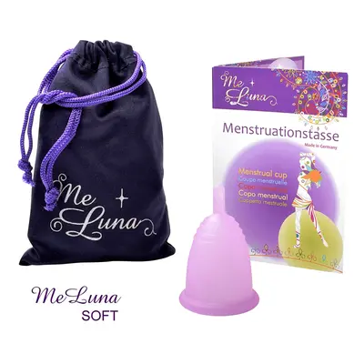 Menstruációs kehely Me Luna Soft szárral rózsaszínű (MELU018)