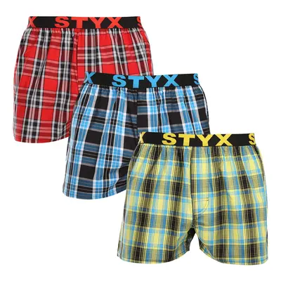 3PACK Tarka férfi klasszikus boxeralsó Styx sport gumi (3B102123)