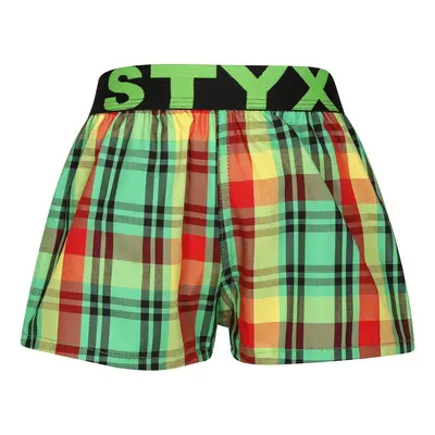 Tarka gyerek klasszikus boxeralsó Styx sport gumi (BJ1018)