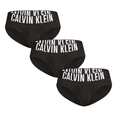 3PACK Fekete Calvin Klein férfi slip alsónadrág (NB3610A-UB1)