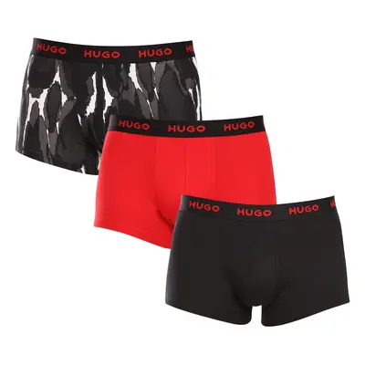 3PACK többszínű HUGO férfi boxeralsó (50480170 022)