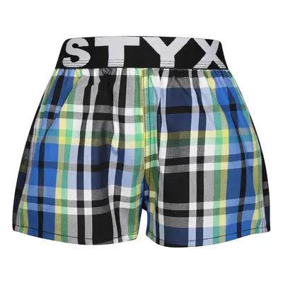 Tarka gyerek klasszikus boxeralsó Styx sport gumi (BJ1017)