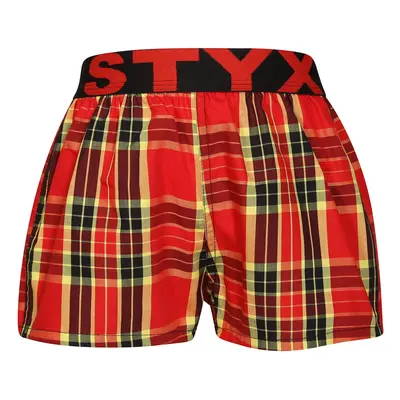 Tarka gyerek klasszikus boxeralsó Styx sport gumi (BJ1014)