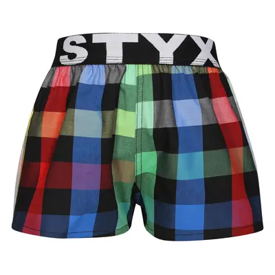 Tarka gyerek klasszikus boxeralsó Styx sport gumi (BJ1012)