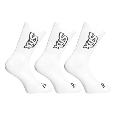 3PACK fehér Styx hosszú zokni (3HV1061)