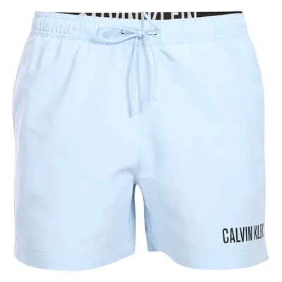 Férfi fürdőruha Calvin Klein kék (KM0KM00992-C7S)