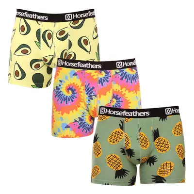 3PACK Férfi boxeralsó Horsefeathers Sidney (AM164DGK)