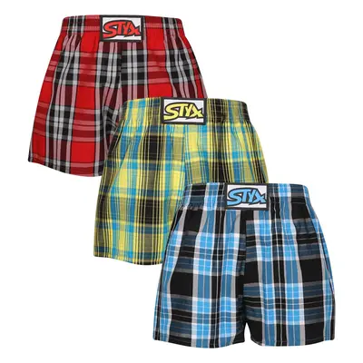 3PACK Tarka gyerek boxeralsó Styx klasszikus gumi (3J102123)