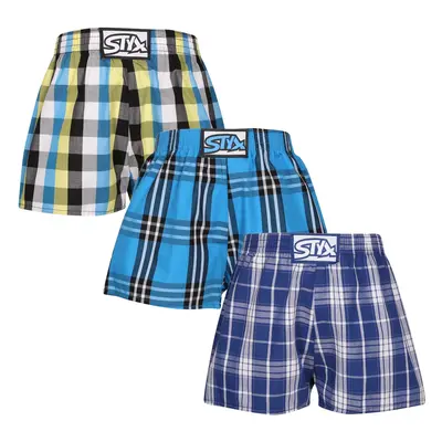 3PACK Tarka gyerek boxeralsó Styx klasszikus gumi (3J102430)