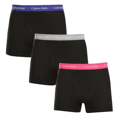 3PACK fekete Calvin Klein férfi boxeralsó (NB2615A-MLR)