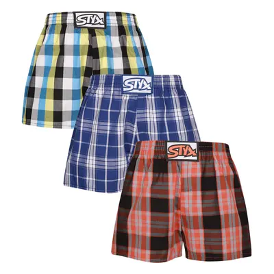 3PACK Tarka gyerek boxeralsó Styx klasszikus gumi (3J102426)