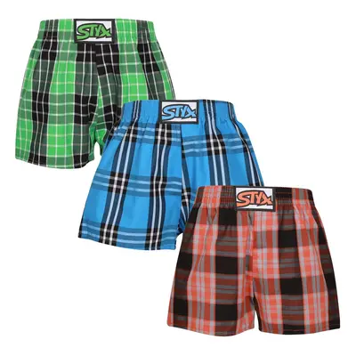 3PACK Tarka gyerek boxeralsó Styx klasszikus gumi (3J102630)