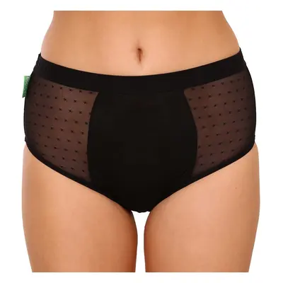 Bodylok Menstruációs bugyi Bambusz Hi-Waist Fekete Nehéz Menstruáció (BD2204)