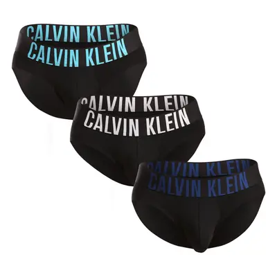 3PACK Fekete Calvin Klein férfi slip alsónadrág (NB3607A-LXT)