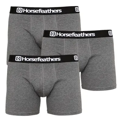 3PACK Dynasty heather antracite Horsefeathers férfi boxeralsó (AM067B)