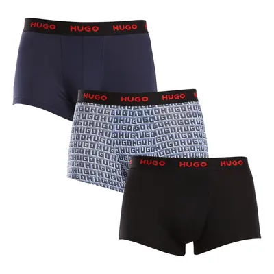 3PACK többszínű HUGO férfi boxeralsó (50517894 975)