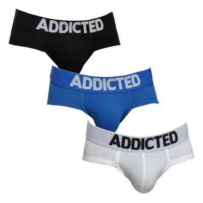 3PACK férfi alsónadrág Addicted többszínű (AD420P-3COL)