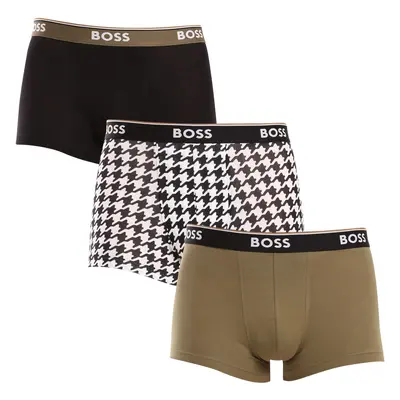 3PACK többszínű BOSS férfi boxeralsó (50517829 965)