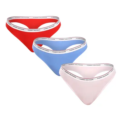 3PACK női tanga Tommy Hilfiger túlméretezett több színű (UW0UW04894 0WR)