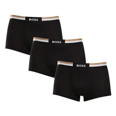 3PACK fekete BOSS férfi boxeralsó (50516542 001)