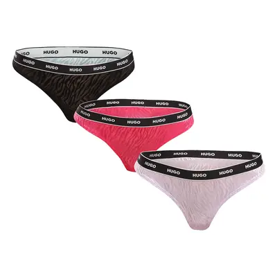 3PACK tarka HUGO női tanga (50523829 960)