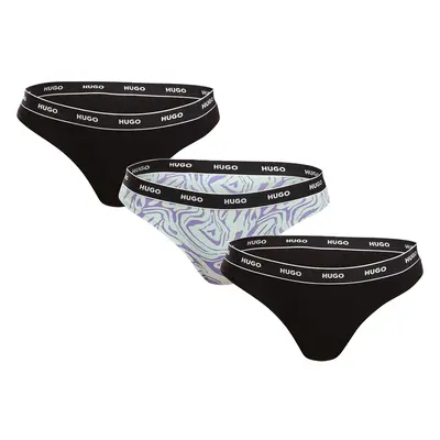 3PACK tarka HUGO női tanga (50495870 536)