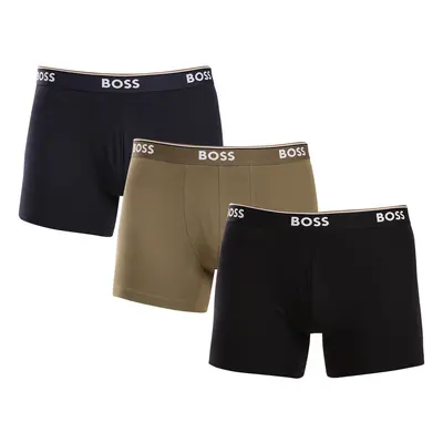 3PACK többszínű BOSS férfi boxeralsó (50517828 983)