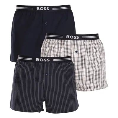 3PACK tarka BOSS férfi klasszikus boxeralsó (50480034 275)