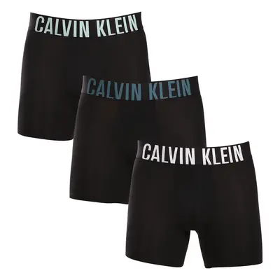 3PACK fekete Calvin Klein férfi boxeralsó (NB3612A-Q1L)