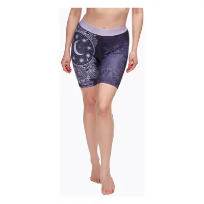 Vidám női rövid leggings Dedoles Purple Moon (D-W-AW-BS-C-C-1288)