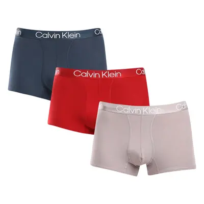 3PACK többszínű Calvin Klein férfi boxeralsó (NB2970A-PZN)