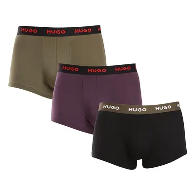 3PACK többszínű HUGO férfi boxeralsó (50517878 987)