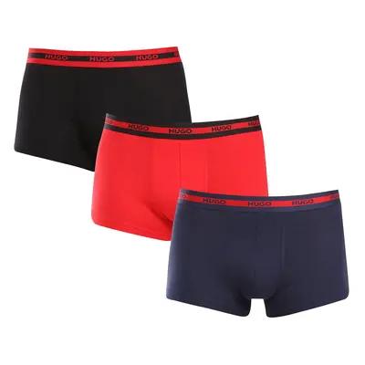 3PACK többszínű HUGO férfi boxeralsó (50517883 960)