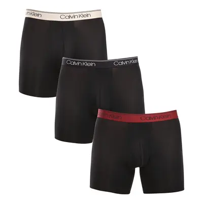 3PACK fekete Calvin Klein férfi boxeralsó (NB2570A-Q84)