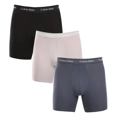 3PACK többszínű Calvin Klein férfi boxeralsó (NB1770A-QRH)